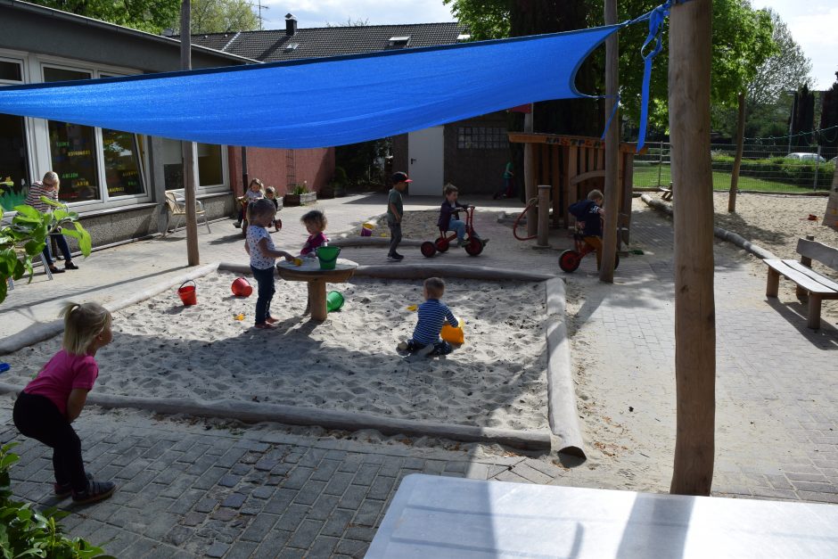 Evangelischer Kindergarten Bermensfeld freut sich über seinen neuen Außenspielbereich