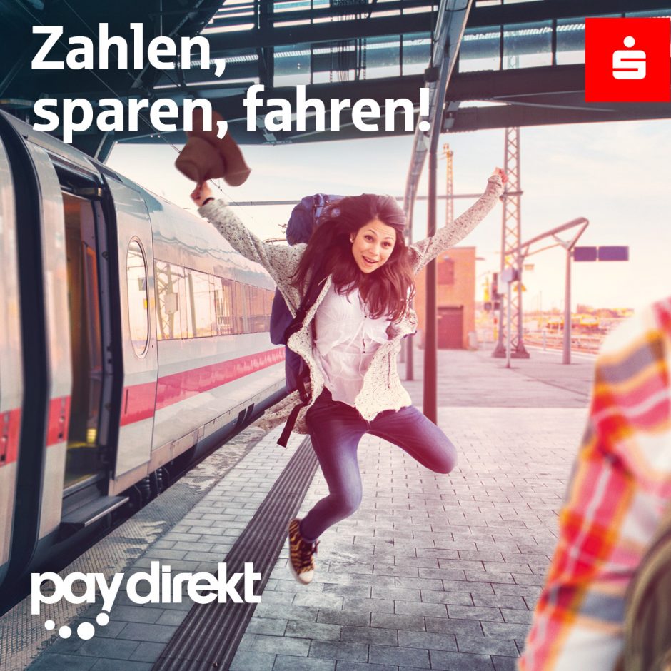 Zahlen, sparen, fahren – Mit paydirekt einen 10-Euro-Bahn-eCopoun sichern!