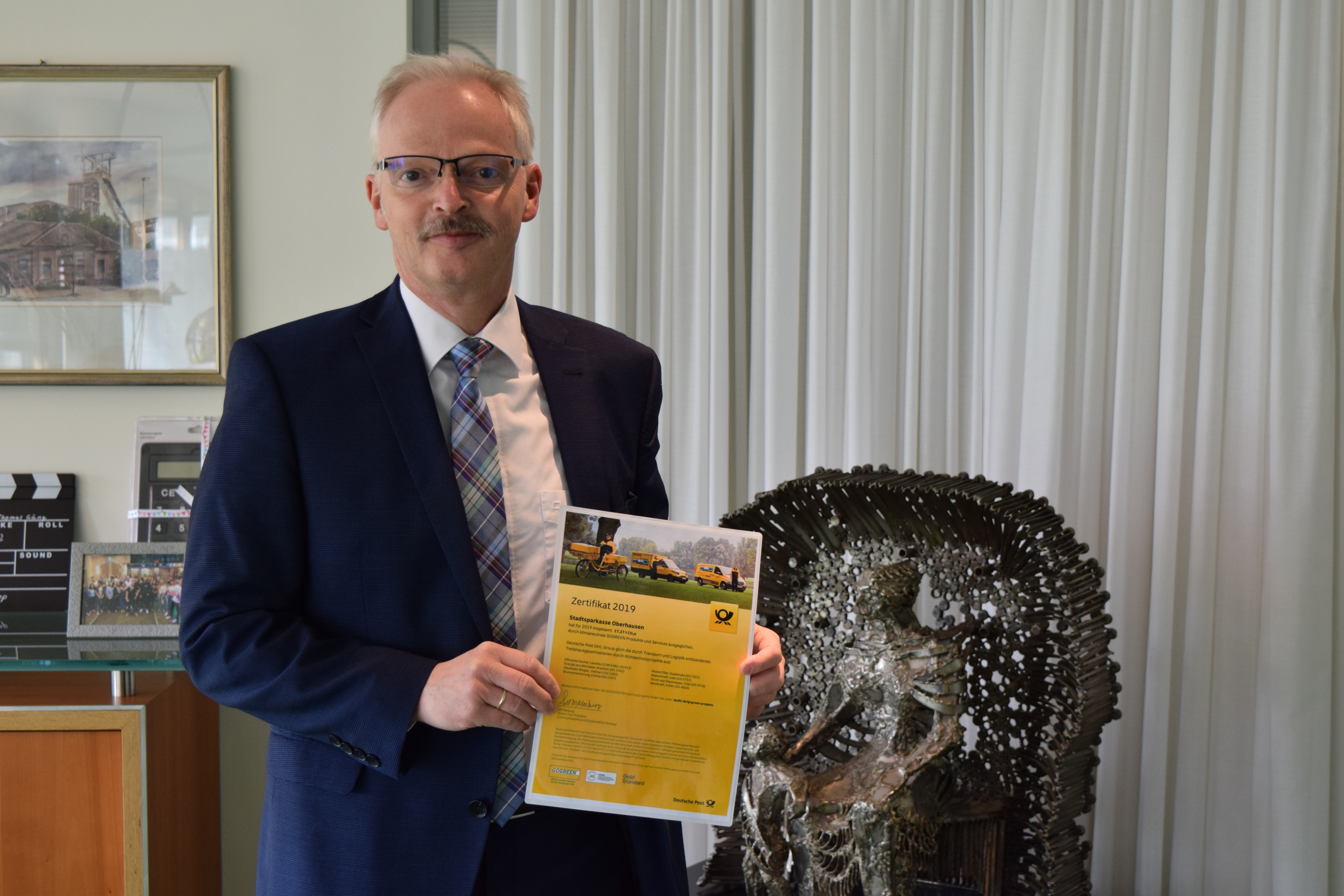 GOGREEN-Zertifikat für die Stadtsparkasse Oberhausen